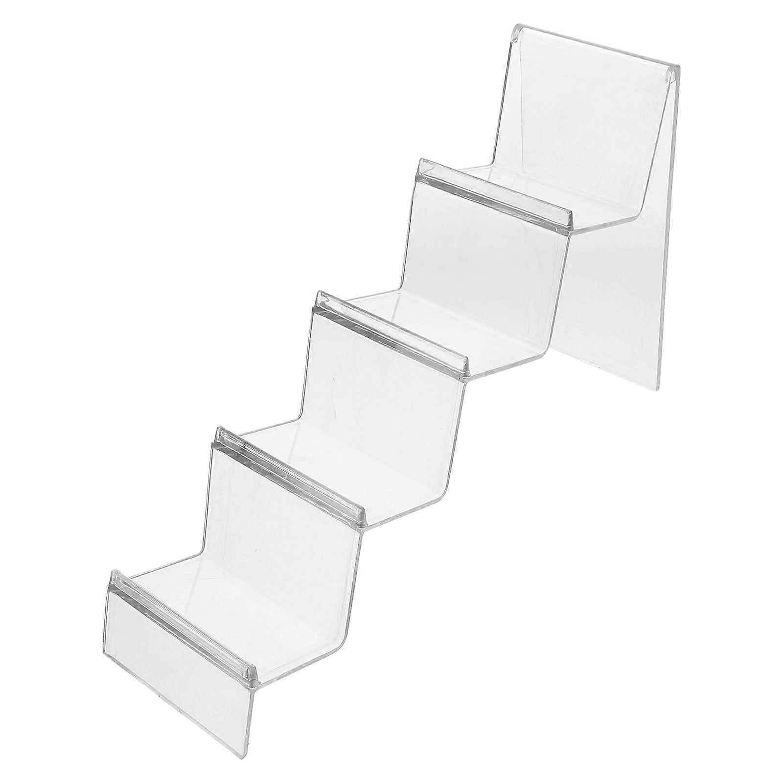Acrylic Display Stand with Multi-Layer Step Design for Wallets 1 Piece