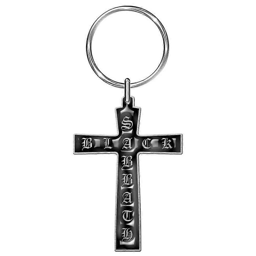 Black Sabbath Keyring Cross Keychain