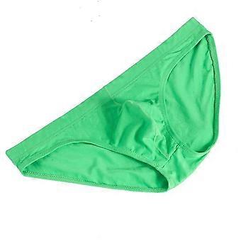 Men's Low-waist Plain Cotton Briefs, Solid Colour Underpants for Gentlemen, Breathable Daily Wear Underwear for Men