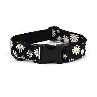 Collier Et Laisse Pour Chiens Gravure Personnalisée Collier De Chien Personnalisé Pour Petits Moyens Grands Chiens Daisy Pattern Boucles D’or De Luxe