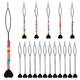 18 Pcs Quick Beaders for Hair Braids Hair Beaders Ponytail Makers Styling Tools for Kids Girls Women