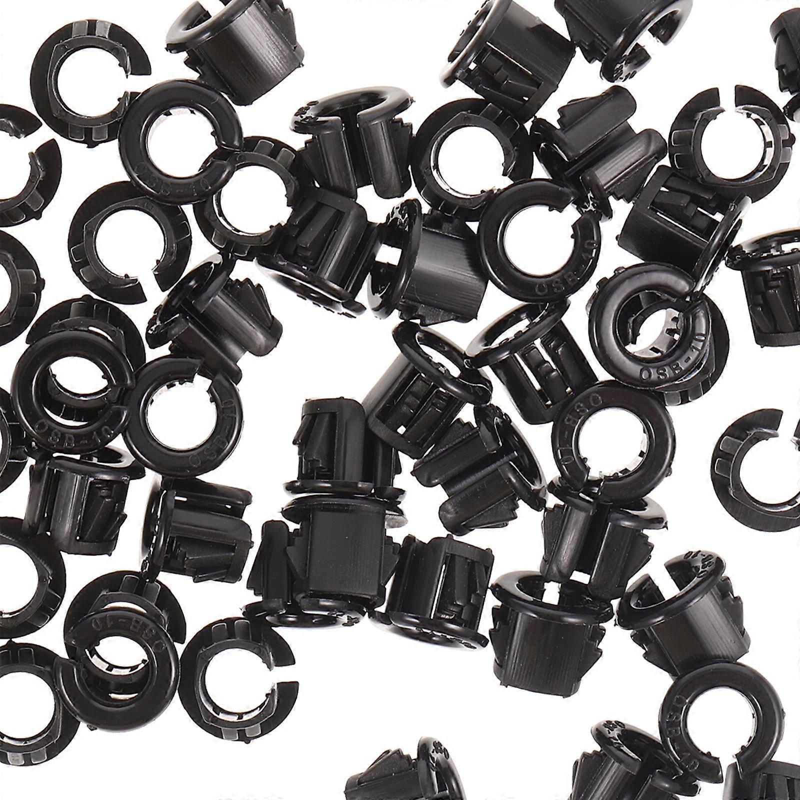 50pcs Snap Bushing Round Snap Panel Locking Hole Plug Snap In Cable Protector