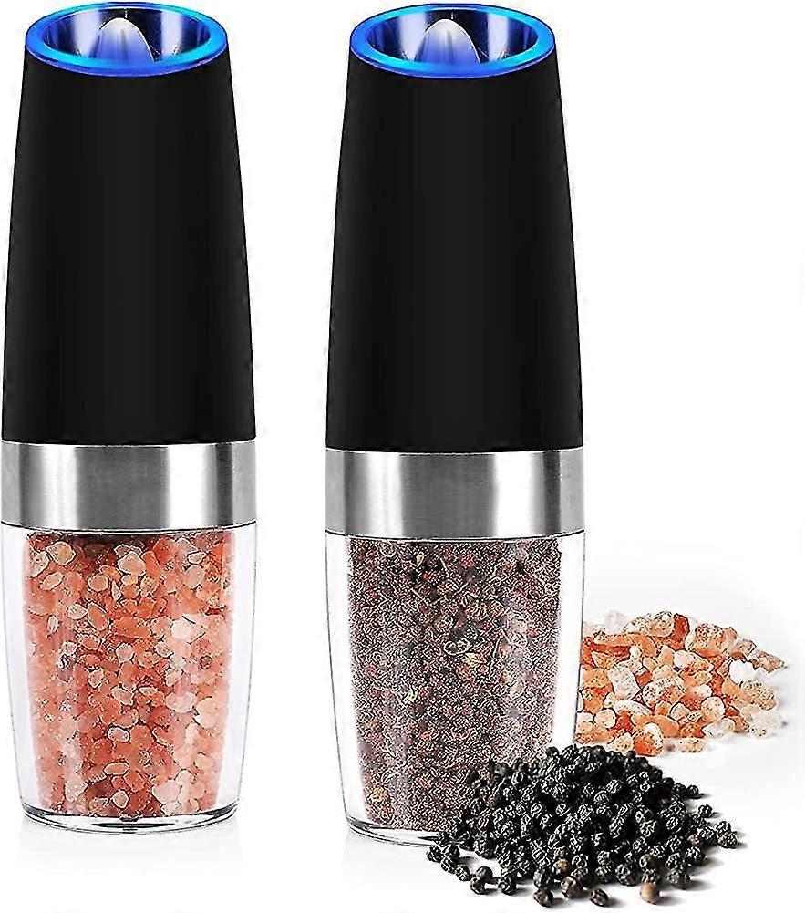 Gravity Salt And Pepper Mill Set, Electric Pepper Mill Salt Grinder Set