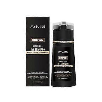 Men's Instant Hair Care Shampoo - Natural Brown Dye, Easy Application, Smooth & Fluffy Hair, 200ml