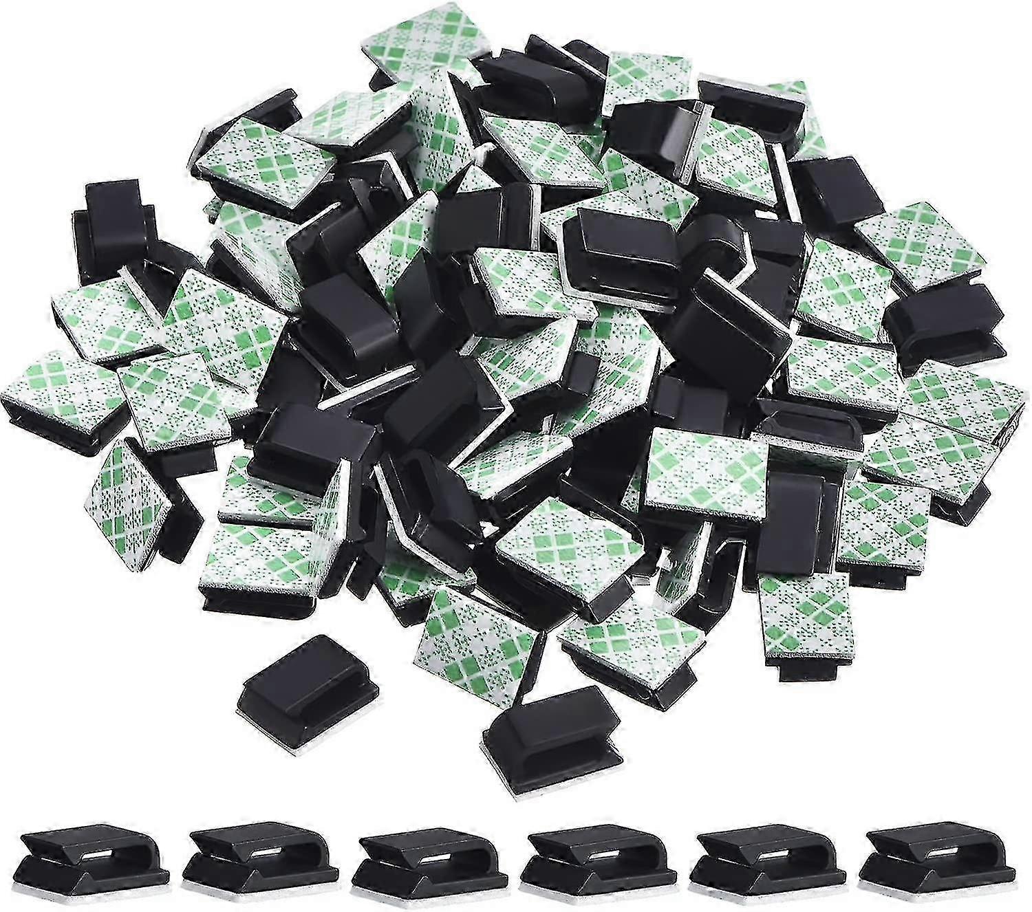 Packung mit 100 Klebekabelclips Kabelhalter