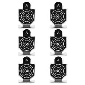 Metal Shooting Train Targets Set for Kids Training Practice 6Pcs Black