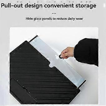 20 Inch 3D HD Screen Magnifier, Blue Light Blocking, Foldable, Compatible with All Smartphones - Black