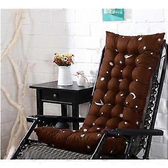 Chair Cushion Mattress Pad for Garden Deckchair Chair Terrace -Brown