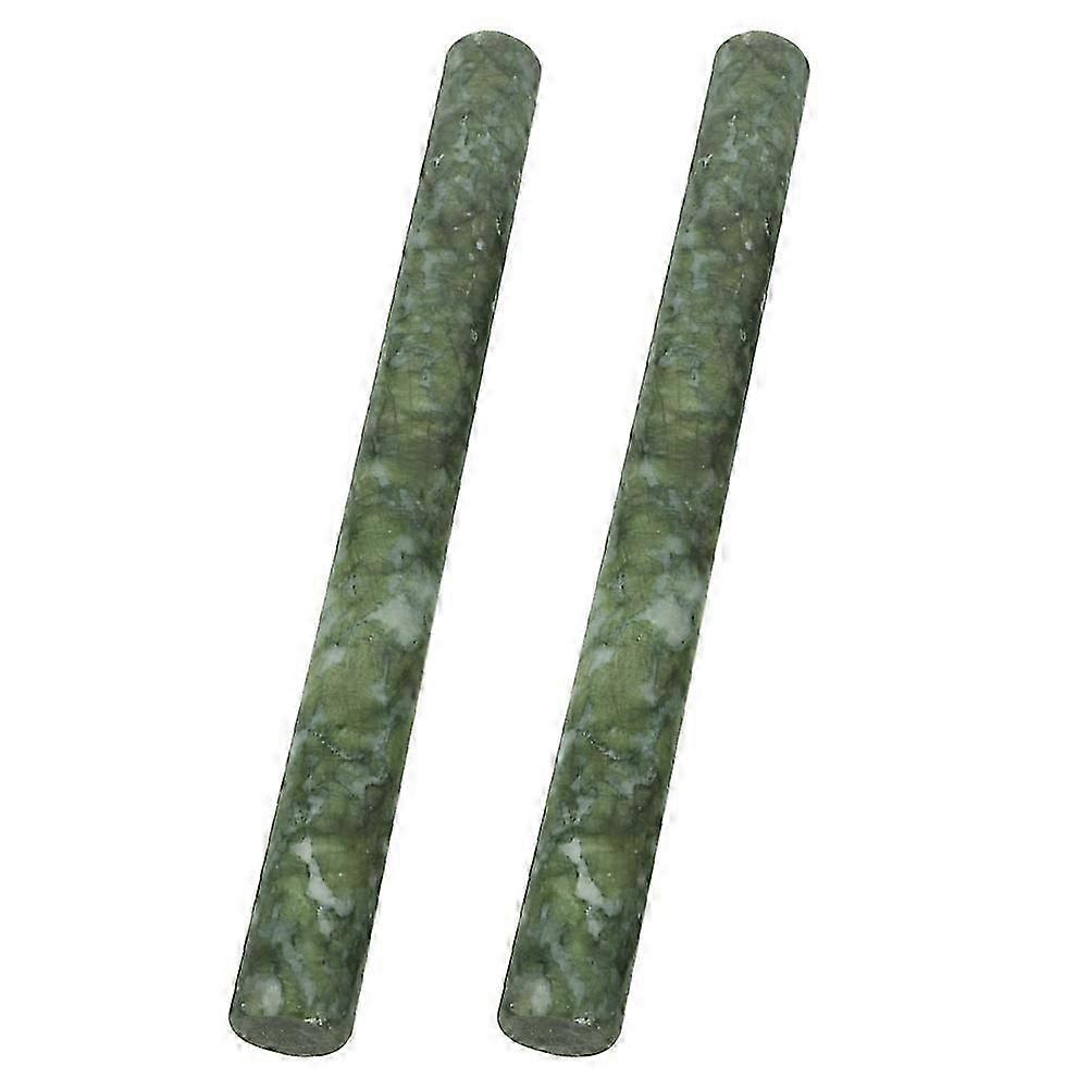 Natural Stone Dough Roller 2Pcs, Non-Stick for Baking & Dumpling Making