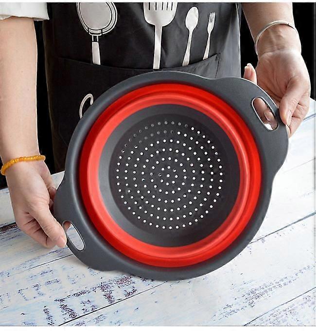3-Pack - Collapsible colanders / strainers - 3 sizes Multicolor