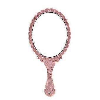 Hand Held Mirror Old Fashion Portable ABS Comfy Hand Held Mirror with Handle for Gift