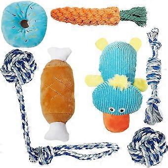 Puppy Toys - PackOf 7 Durable Dog Toys For Puppies / Small Dogs. Puppy Teething Gift