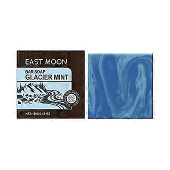 Glacier Mint Soap - Refreshing Cleansing Bar for Men with Peppermint & Cypress Oil, 100g
