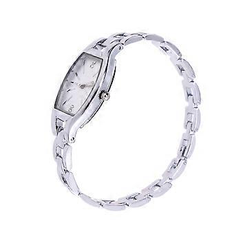 Noble Simple Watch Elegant Woman Quartz Wristwatch Personalized Watch Silver White-Faced