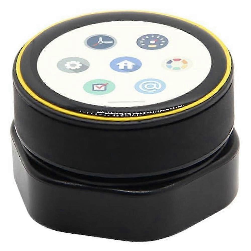 T-Encoder-Pro Rotary Encoder Wireless Module Development Board with 1.2 Inch AMOLED Touch Display (Yellow Border)