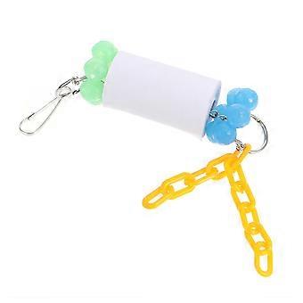Pet Bird Paper Roll Toy for Chewing Fun Parrot Hanging Plaything