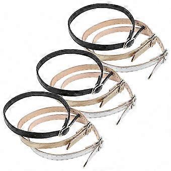3 Pairs Women's Adjustable Non Slip High Heel Shoe Straps – Detachable Ankle Bands for Dress Shoes &
