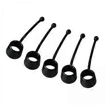 4xFinger Training Device Tension Strength Hand for Home 60 pounds black