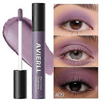 Waterproof Non Cracking Liquid Eyeshadow, Soft Matte Fog Finish Non Reflective Eye Pigment, Portable Tube Design Easy DIY Eye Make Up