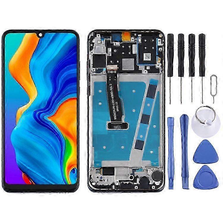 LCD Screen with Frame compatible with Huawei P30 Lite / Nova 4e (RAM 6G / High Version) - Black