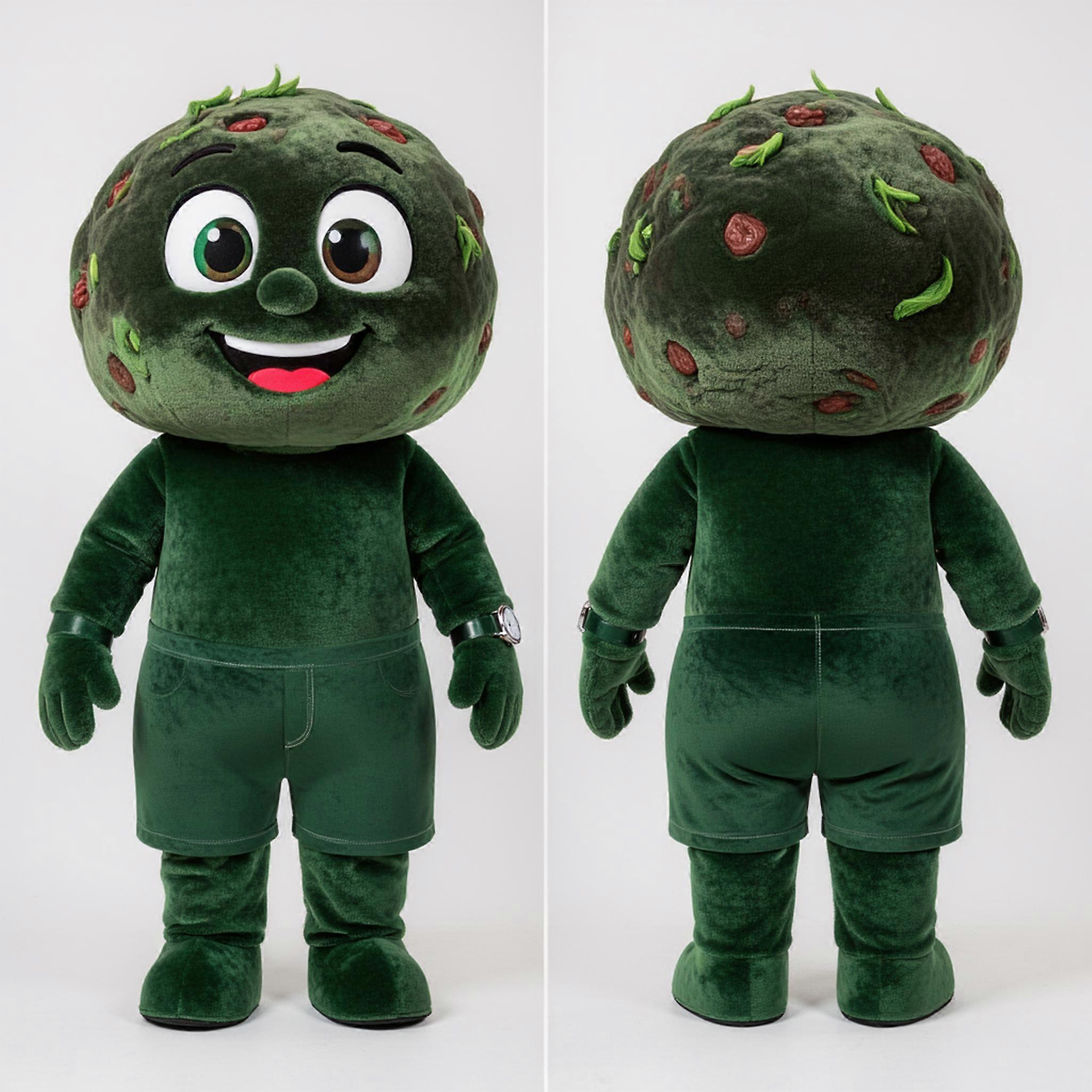 MASTICOT Forest Green Round Meatballs Mascot