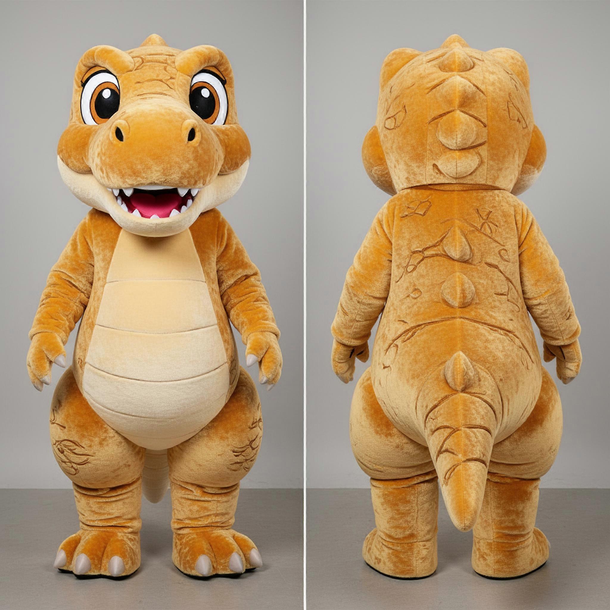 MASTICOT Golden Shimmering T Rex Mascot