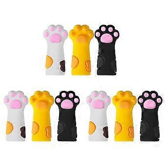 9Pcs Cute Nipper Cover Protective Sleeve for Nail Cuticle Scissors Cover Manicure Pedicure Tools Dead Skin Tweezers Cap ZAT