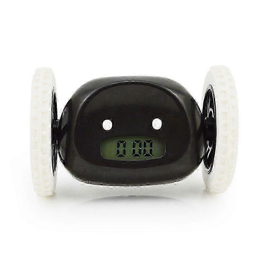 Runaway Alarm Clock On Wheels, Black DL
