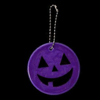 Glitter Reflective Pendant Pumpkin for Cycling Hanging Decoration 6Pcs