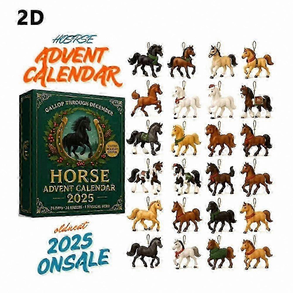 Equestrian-Themed Acrylic Advent Calendar
