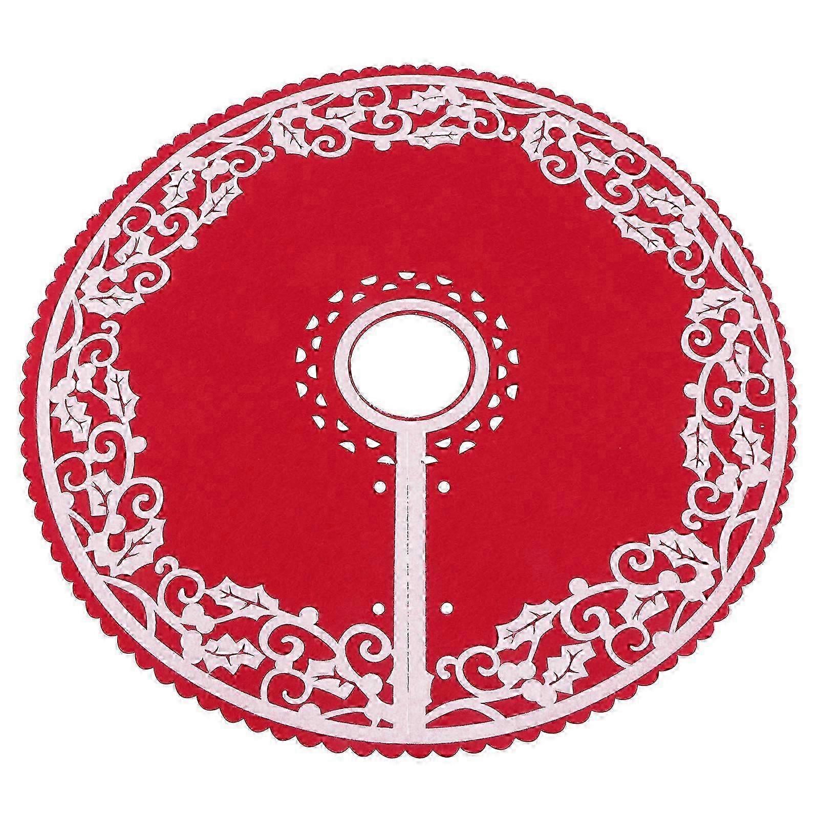 Classic Red Felt Tree Mat