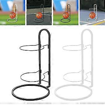 2 Tier Ball Rack Fristående sportutrustning Organizer Baskethållare Rack Inomhus Basketställ Vertikal bollförvaring