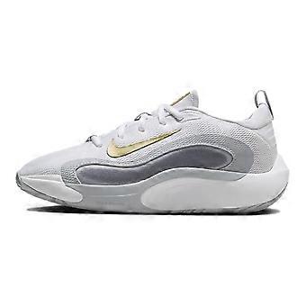 Zapatillas de baloncesto Nike ISOFLY Mesh de caña baja, color blanco/gris claro, unisex, FN4384-100