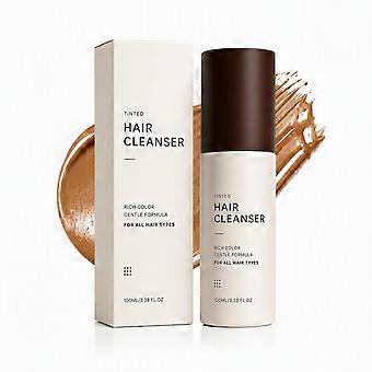 Shampoing colorant 3 en 1 au bois de poirier, châtain foncé — Usage quotidien pour un soin doux de la peau