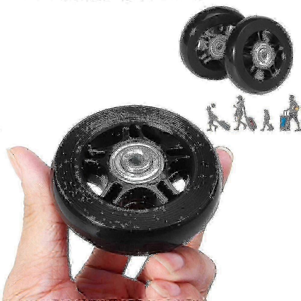 2pcs Suitcase replacement Wheels 70mm*24mm