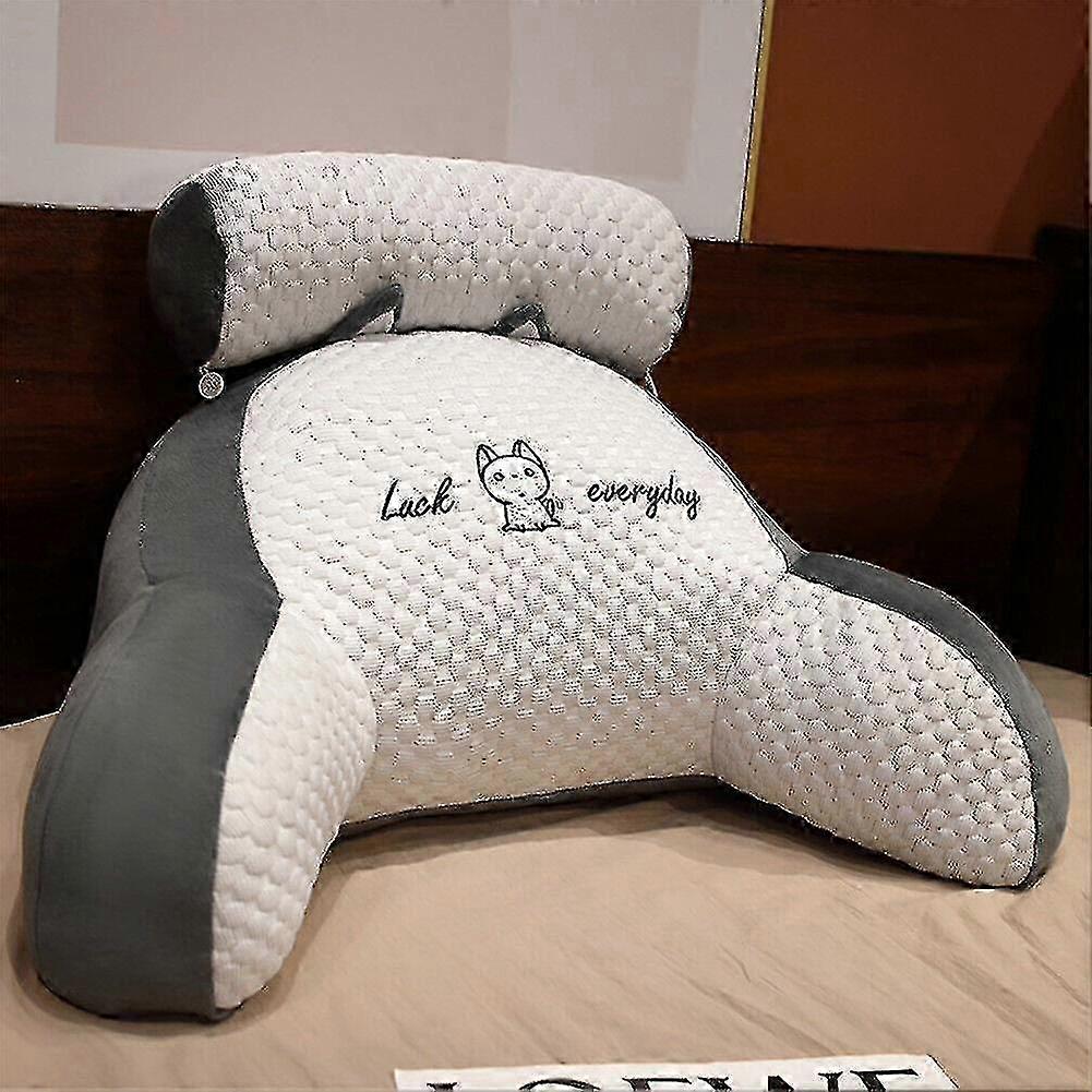 Bed Lounger With Lumbar And Arm Support