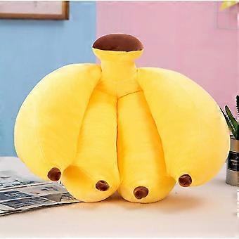 Large Banana Plush Pillow Soft Plush Comfort Cute Fruit Design Huggable Stuffed Toy for Home Decor
