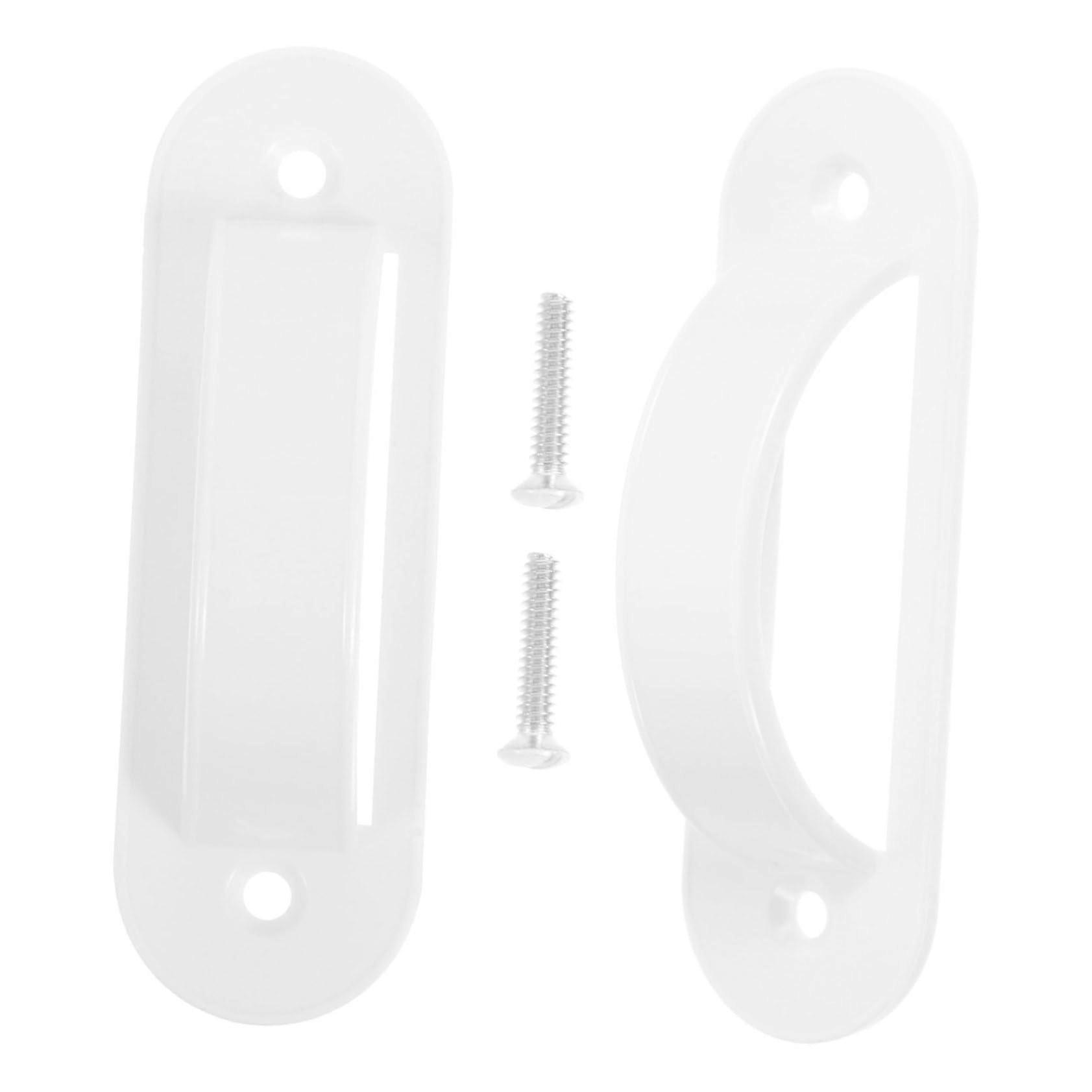 2pcs Modern White Light Switch Cover with Toggle Switch Safety Guard, Wall Mounted Protector
