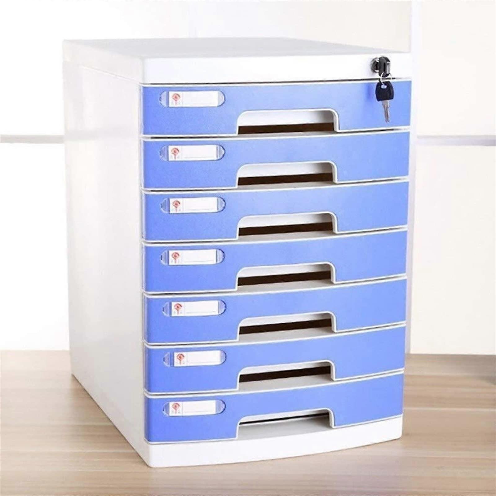 Small Desktop File Cabinet with Keyless Combination Lock, Durable Thickened Panels, A4 Folder Ready