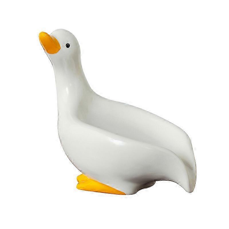 Ceramic Duck-shaped Self-draining Soap Tray