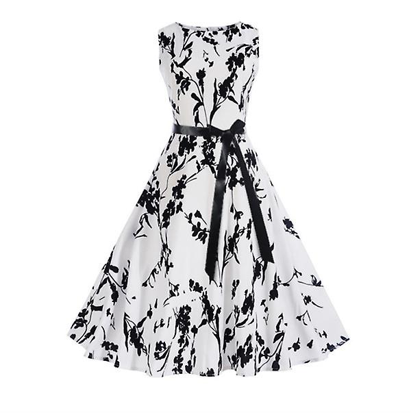 2022 Summer Hot Style Retro Hepburn Style Waist And Slim Dress With Belt For Women