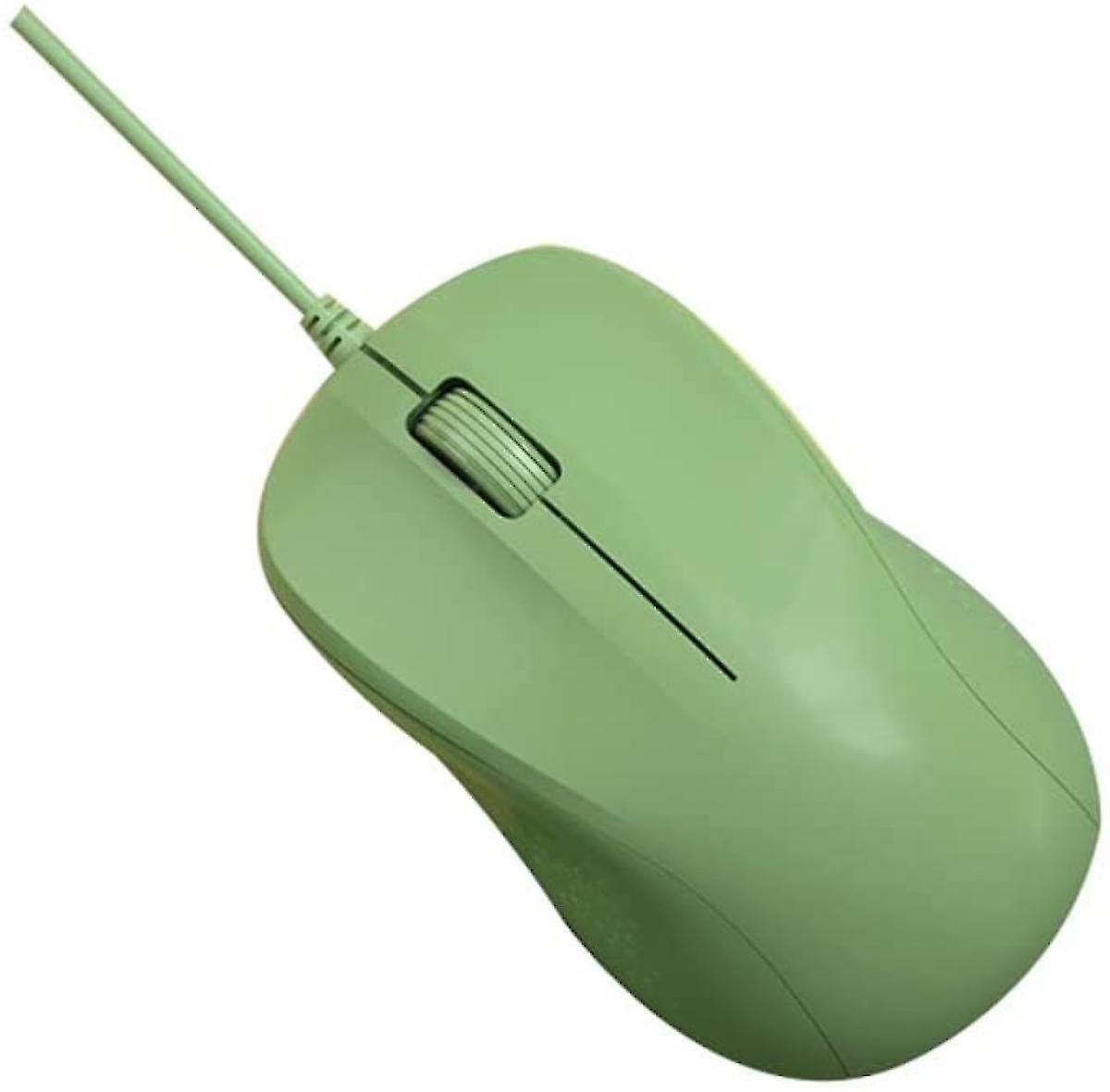 Mute Wired Mouse Notebook Desktop Computer Mouse Computer Mouse Usb Mouse Retro Green