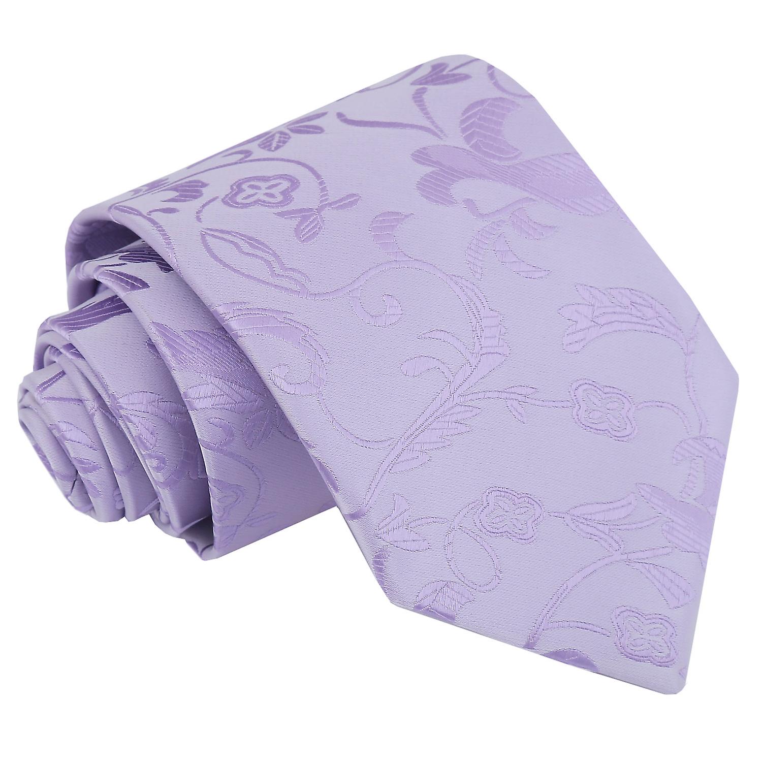 Lilac Floral Tie