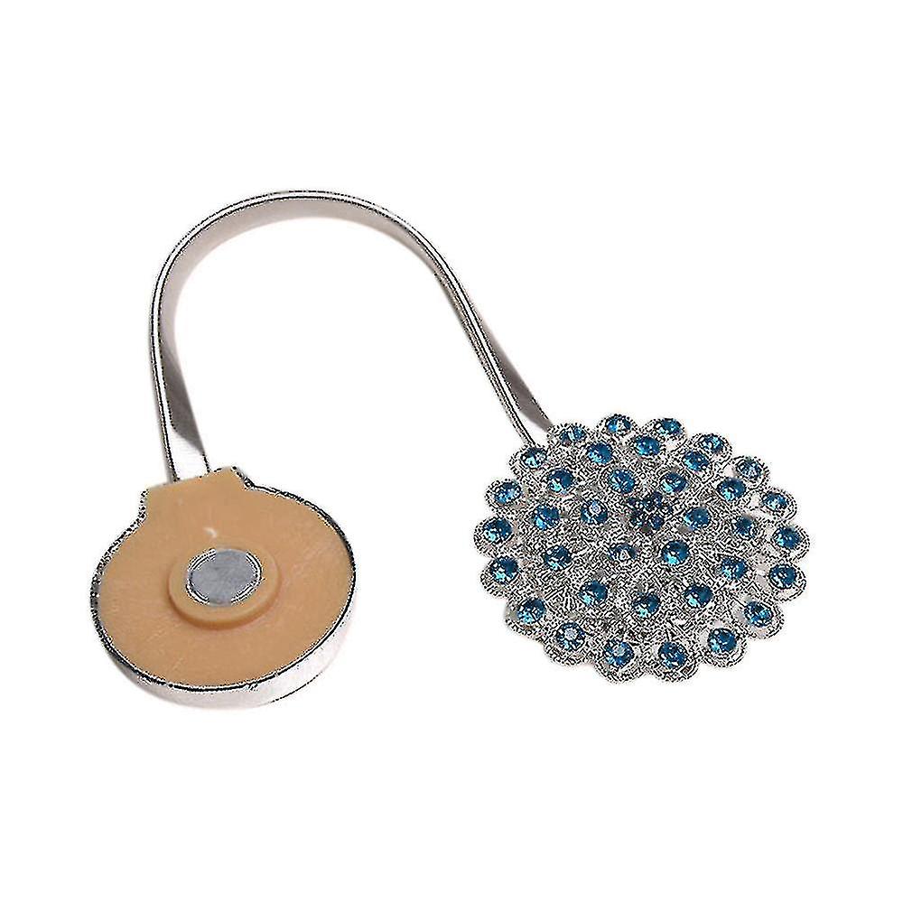 2pcs Magnetic Crystal Curtain Tiebacks Tie Backs Buckle Clips Holdback