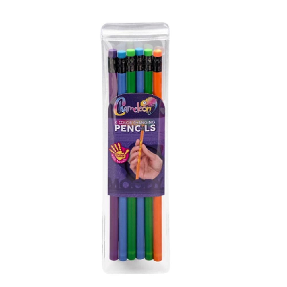 Colour Changing Pencil with Case 6 Pack LongLasting Performance Multi Purpose