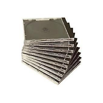 10 Cd Storage Boxes - Black
