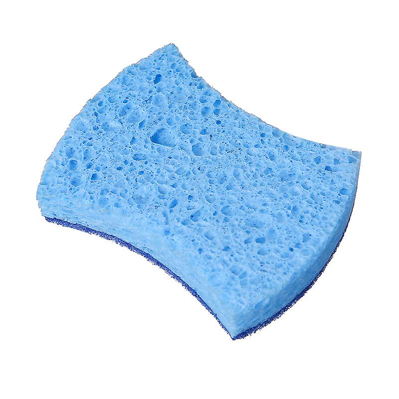 Anti-Scratch Cellulose Scrubbing Sponge, Double Sided Dishwashing Sponge for Kitchen, 5 Pack