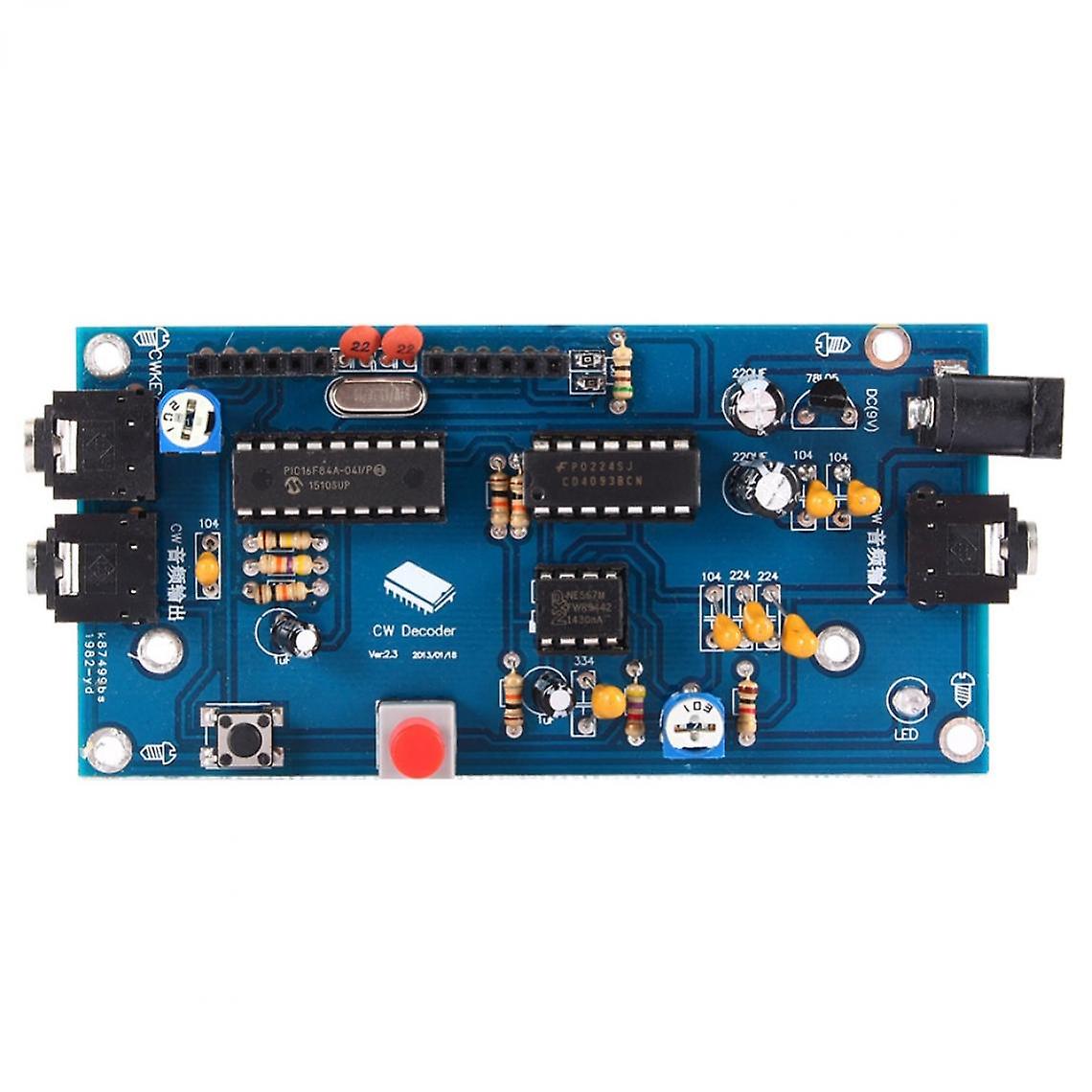 Basic Cw Decoder, Morse Code Reader, Morse Code Translator, Dc7 12v/500ma Radio Accessories(blue)