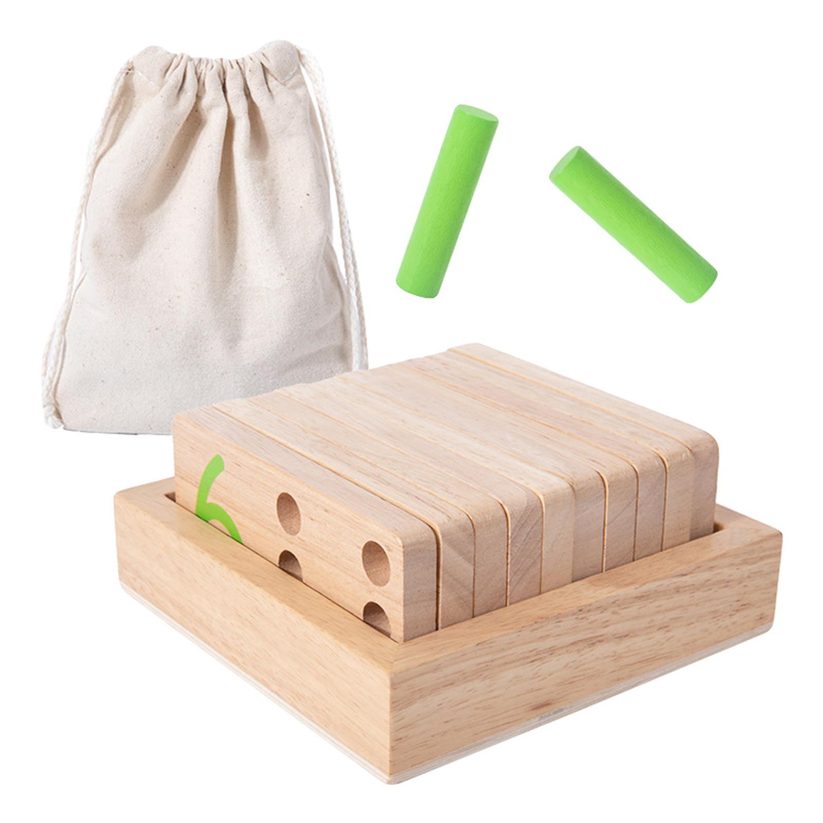 Sticks Inserting Blocks Educational Toy Mathematical for Children Todders
