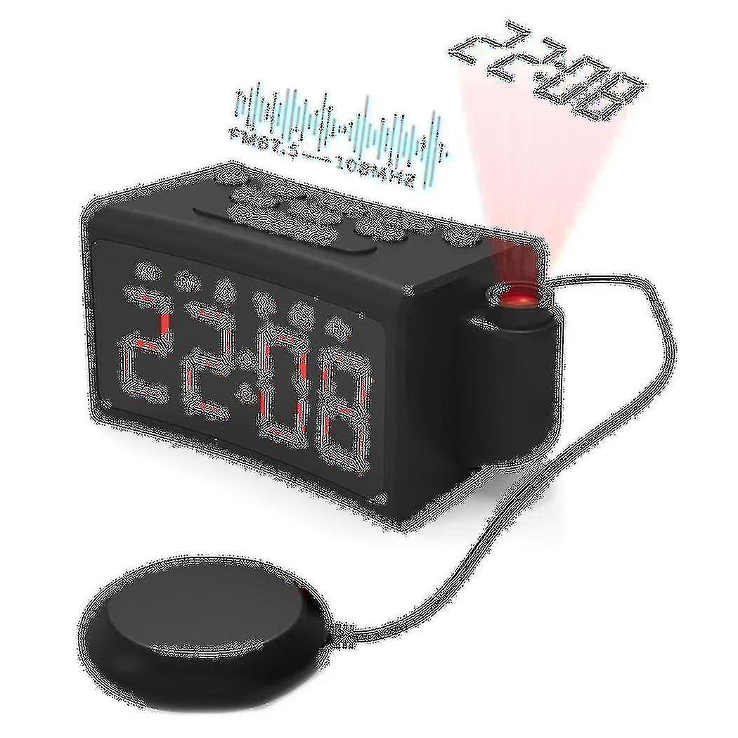 Loud Alarm Clock For Heavy Sleepers Vibrating Alarm Clock With Bed Shaker For Deaf And Hard Of Hear